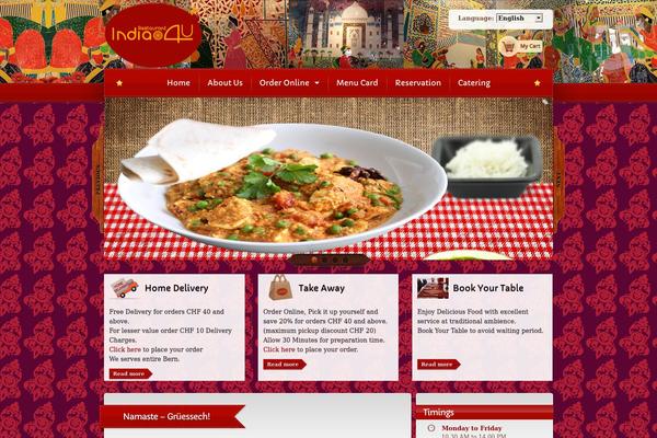 Bordeaux theme site design template sample