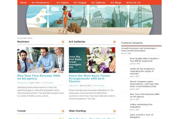 MesoColumn theme site design template sample