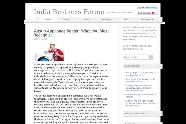 voidy theme site design template sample