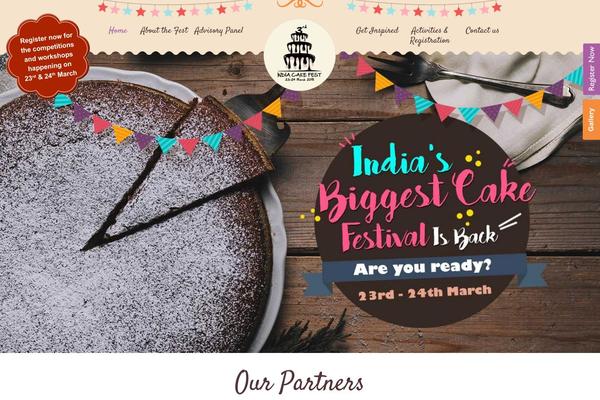 Cakery theme site design template sample