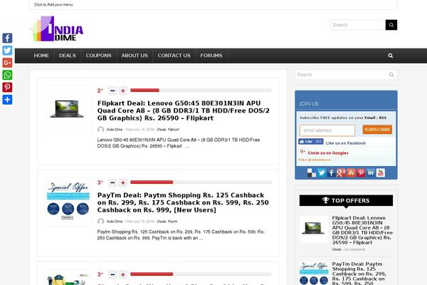 Site using Advanced-social-widget plugin