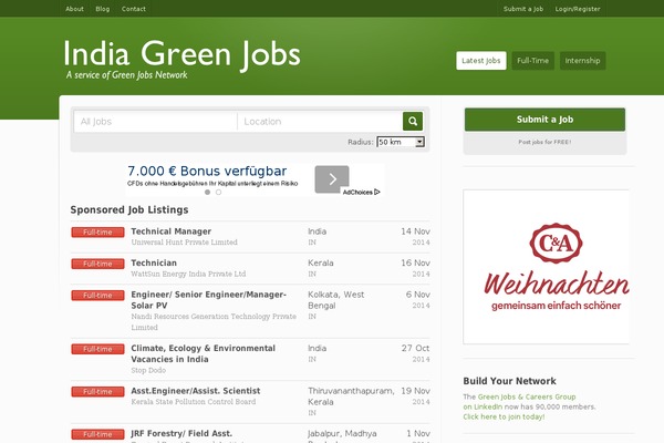 Jobroller theme site design template sample