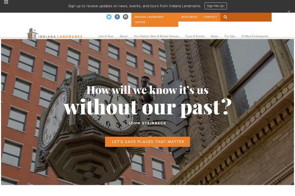 indianalandmarks.org site used Indiana-landmarks