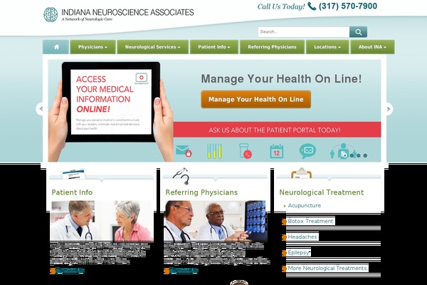 Neuro theme site design template sample