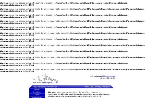 indianapolisblueprints.com site used Happy Cyclope