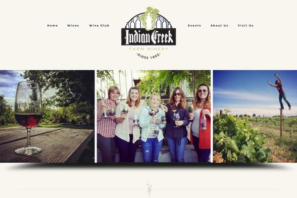 indiancreekwinery.com site used Winetheme