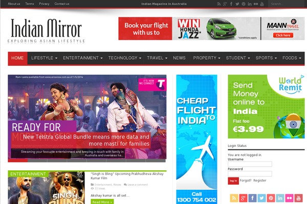 Jarida theme site design template sample
