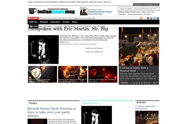 Site using WordPress Content Slide plugin
