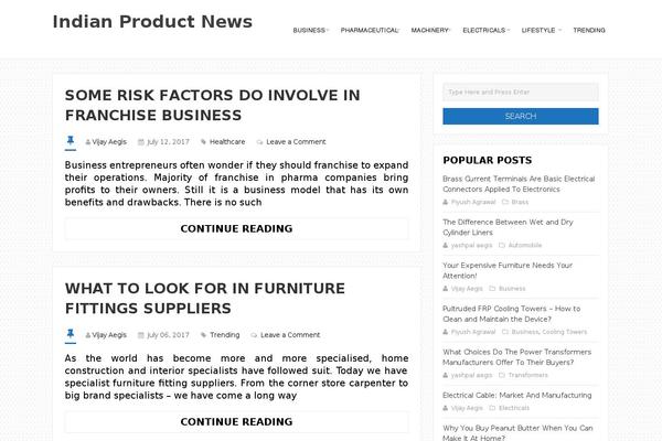 LiveBlog theme site design template sample
