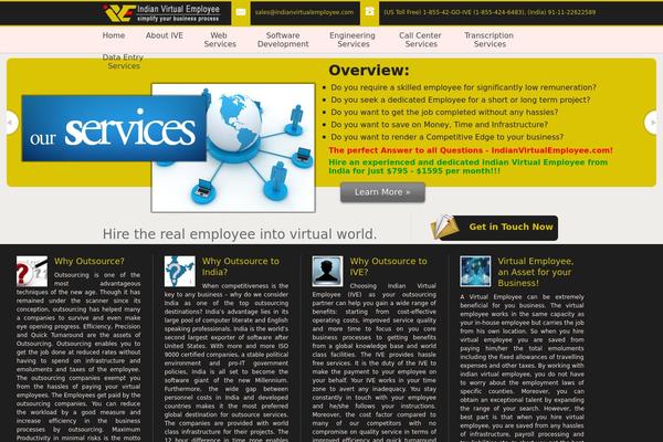 Vulcan theme site design template sample