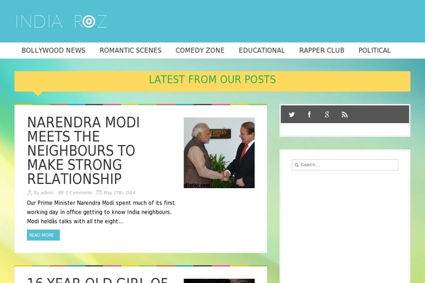 Blueblog theme site design template sample