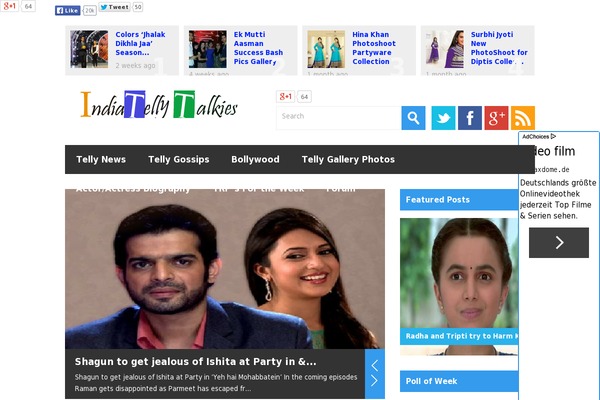 Site using Floating Adsense Bar plugin