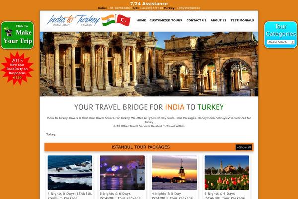 indiatoturkey.com site used Turizm