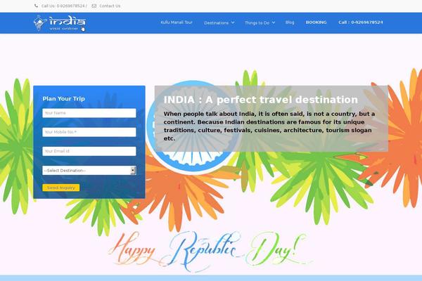 Envision Child theme site design template sample