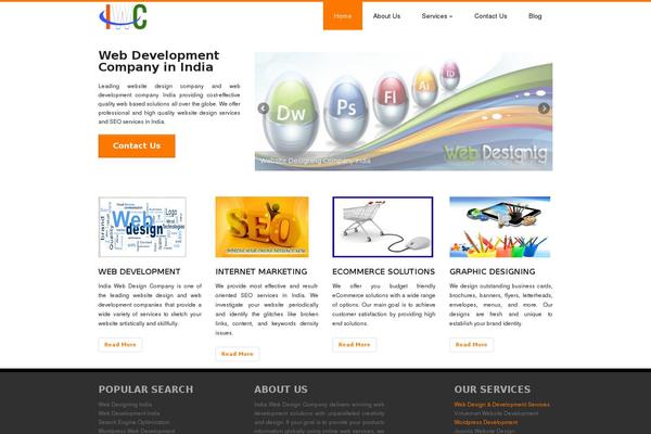 discover theme site design template sample