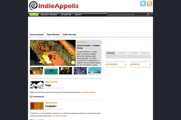 Site using Post Star Rating plugin