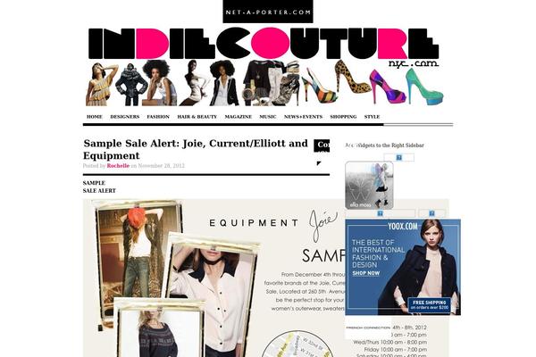 indiecouturenyc.com site used Structure_blog_full