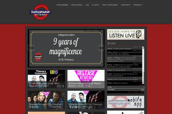 indiegroundradio.com site used Unstandard-2.0.3