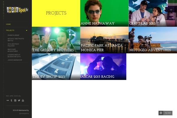 LENS theme site design template sample