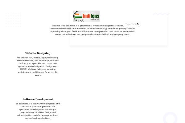 Gradiant theme site design template sample