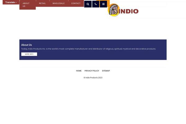indioproducts.com site used Indio