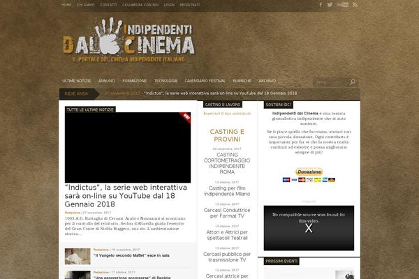 Cream Magazine theme site design template sample