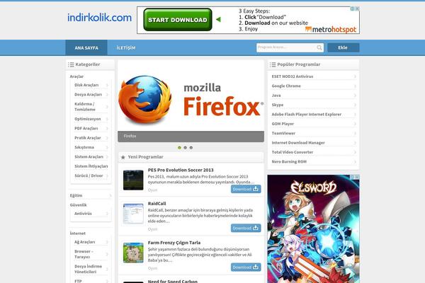 indirkolik.com site used Sam-download-tr