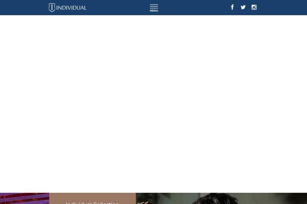 Individual theme site design template sample