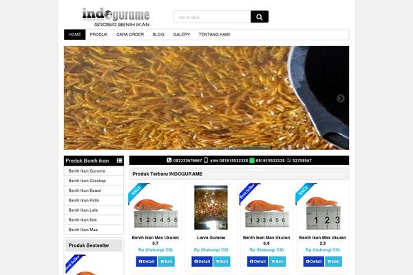 indogurame.com site used Wp-niaga