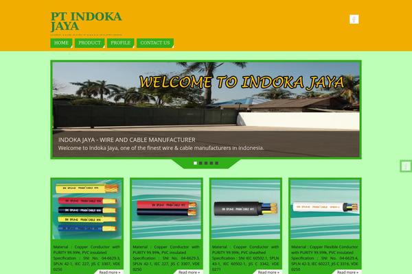 Parabola theme site design template sample