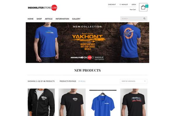 UberStore theme site design template sample