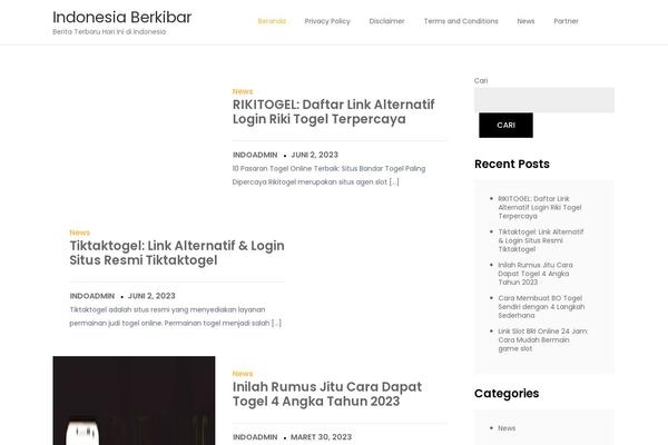 indonesiaberkibar.org site used Journey Blog