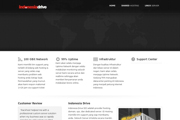 Rackhost theme site design template sample