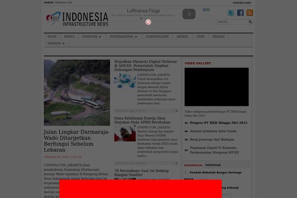 Site using Ditty News Ticker plugin