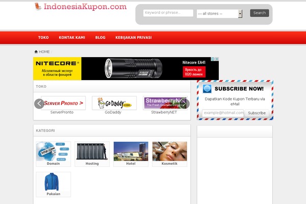Cp theme site design template sample
