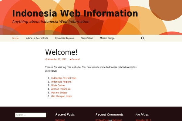 Minimum theme site design template sample