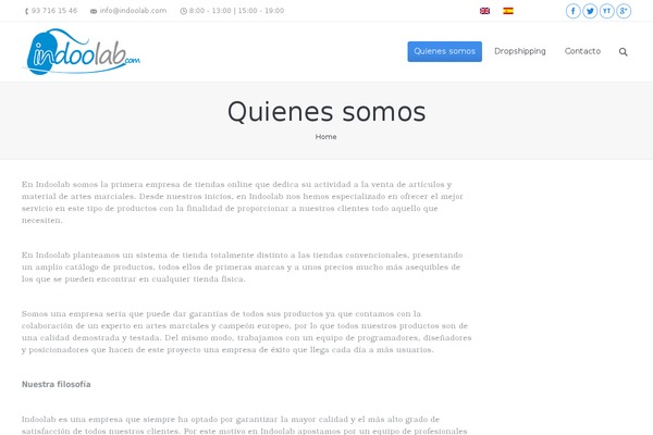 indoolab.com site used Web