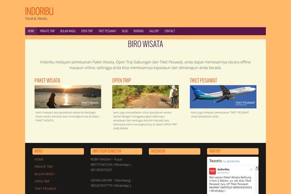 Tempera theme site design template sample