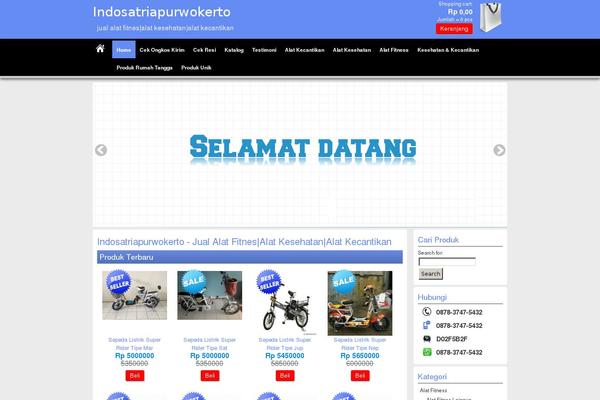 Pasaraya theme site design template sample