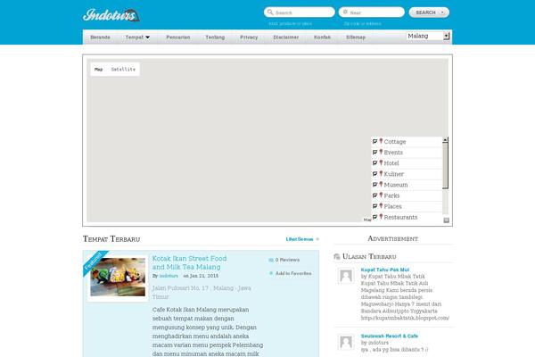GeoPlaces theme site design template sample