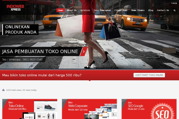 indowebxpress.com site used Gutenify-photography
