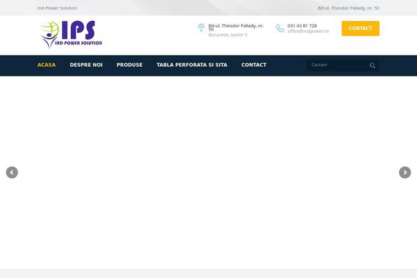 Industrial theme site design template sample