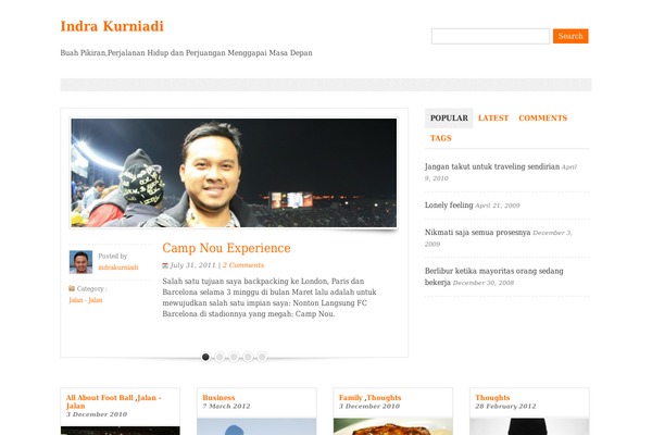 Initiator theme site design template sample