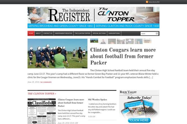 Daily Headlines theme site design template sample