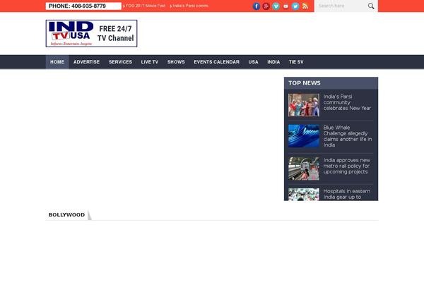 Newspaper theme site design template sample