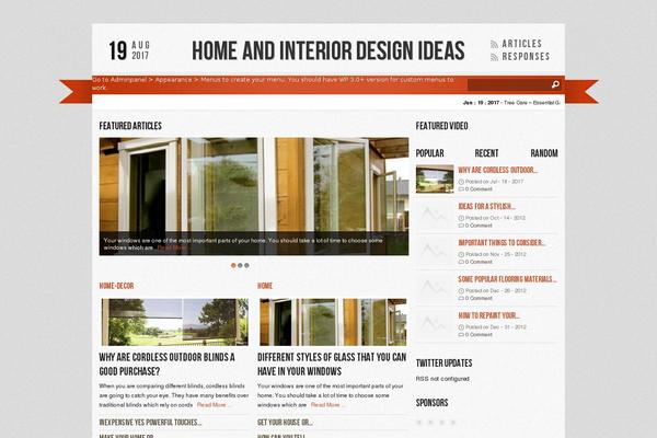Reporter theme site design template sample