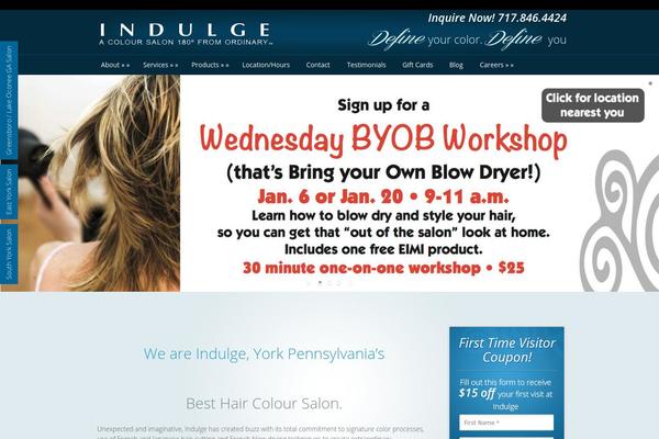 indulgesalon.com site used Indulge
