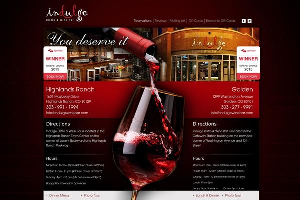Bistro theme site design template sample