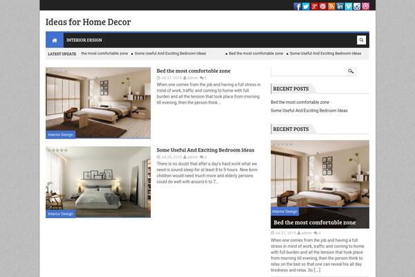 Megnet theme site design template sample