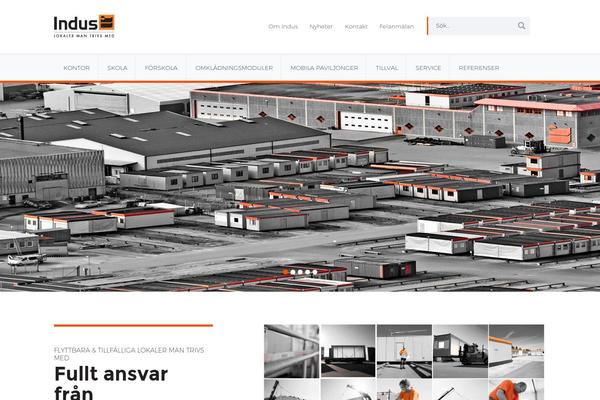 Indus theme site design template sample